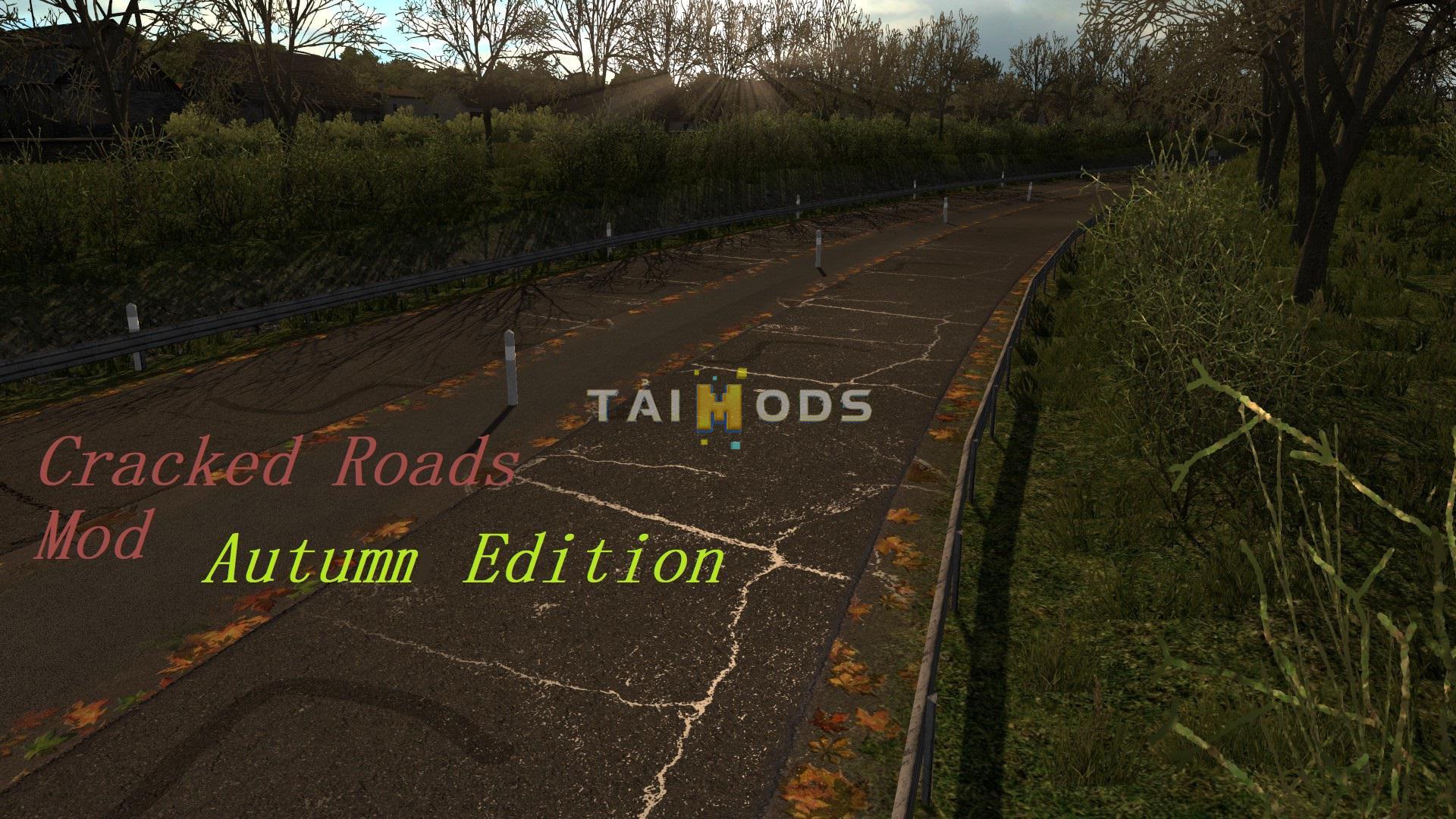 ETS2 - Cracked Roads Mod Autumn Edition V1.0 (1.36.x)