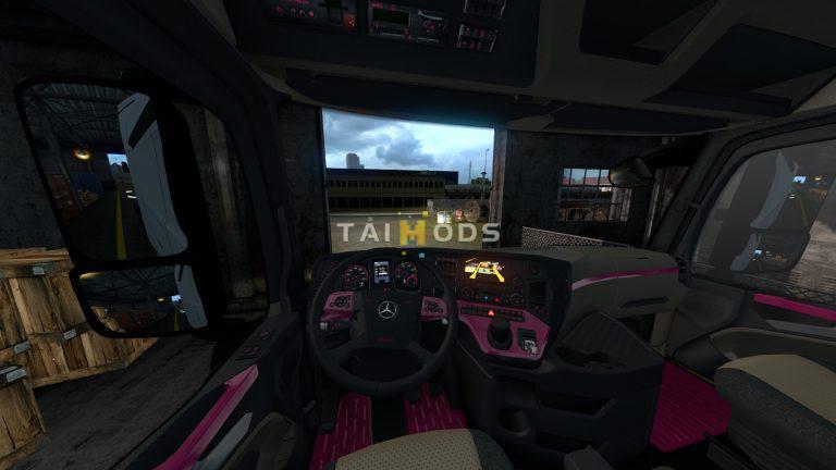ETS2 - Mercedes Actros MP4 Colored Dashboard V2.0 (1.36.X)