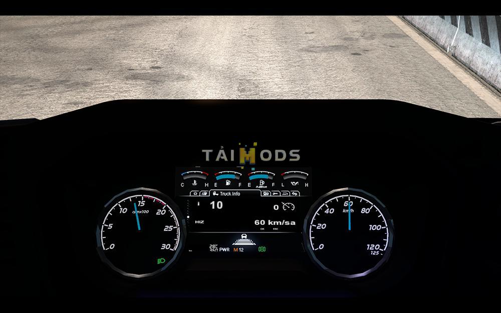 ETS2 - Dashboard Improvement for Ford F-Max v1.1 (1.35.X)