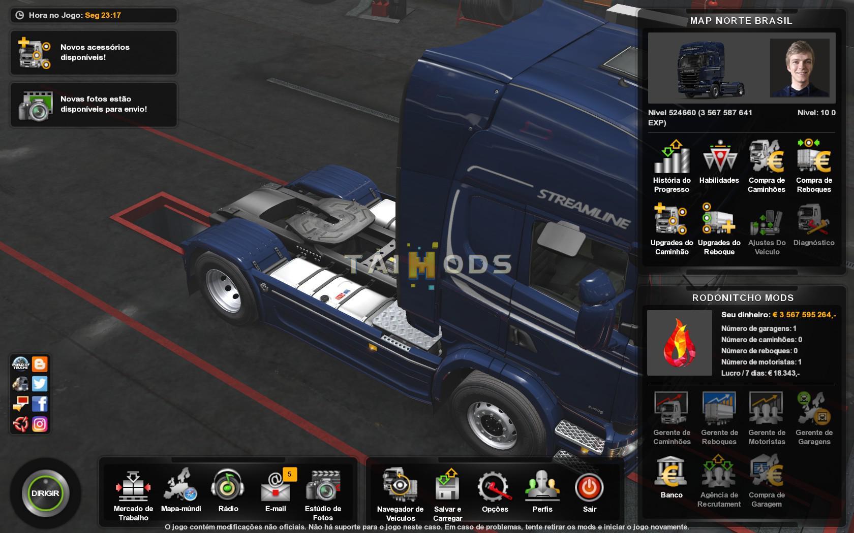 ETS2 - Profile Map Norte Brasil V3.0 (1.35.X)
