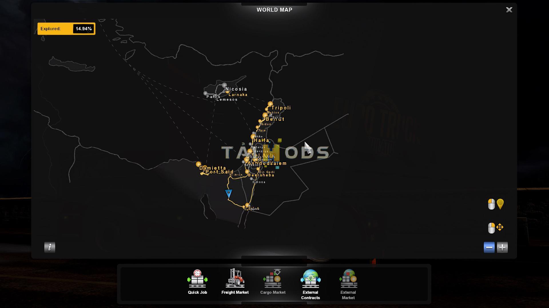 ETS2 - Save Game Profile For Promods V2.41 Middle East Addon (1.35.X)