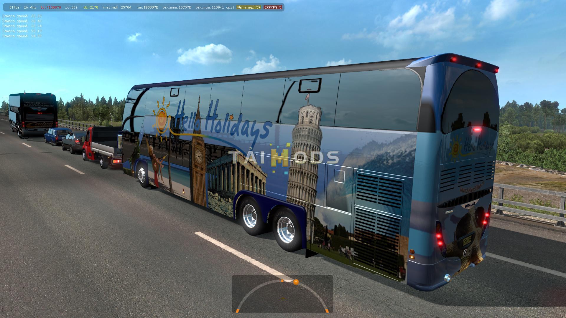 ETS2 - Buses of Argentinean Companies in Traffic Mod (1.35.X)