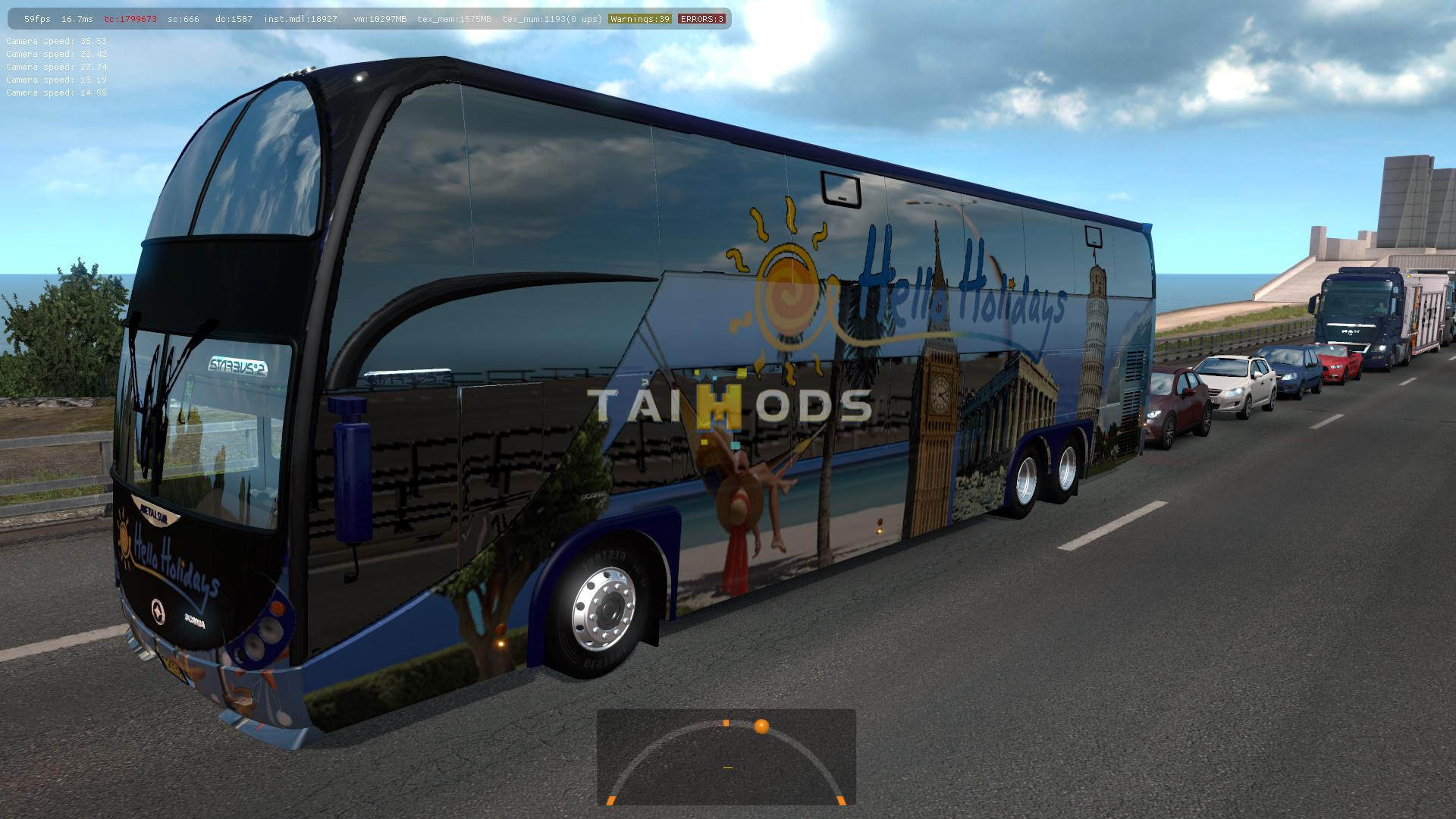 ETS2 - Buses of Argentinean Companies in Traffic Mod (1.35.X)