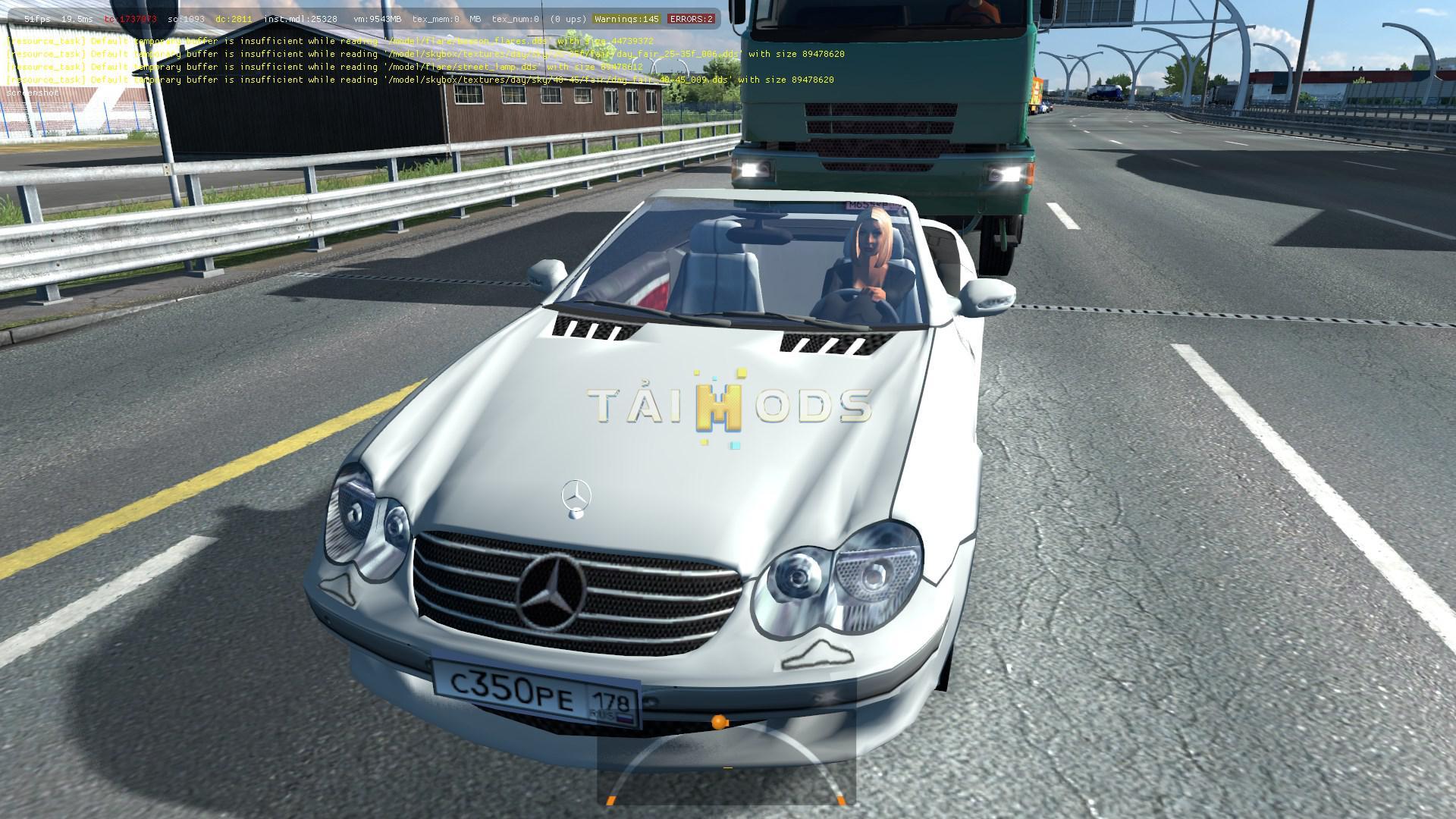 ETS2 - Mercedes-Benz Roadster in Traffic Mod (1.35.X)