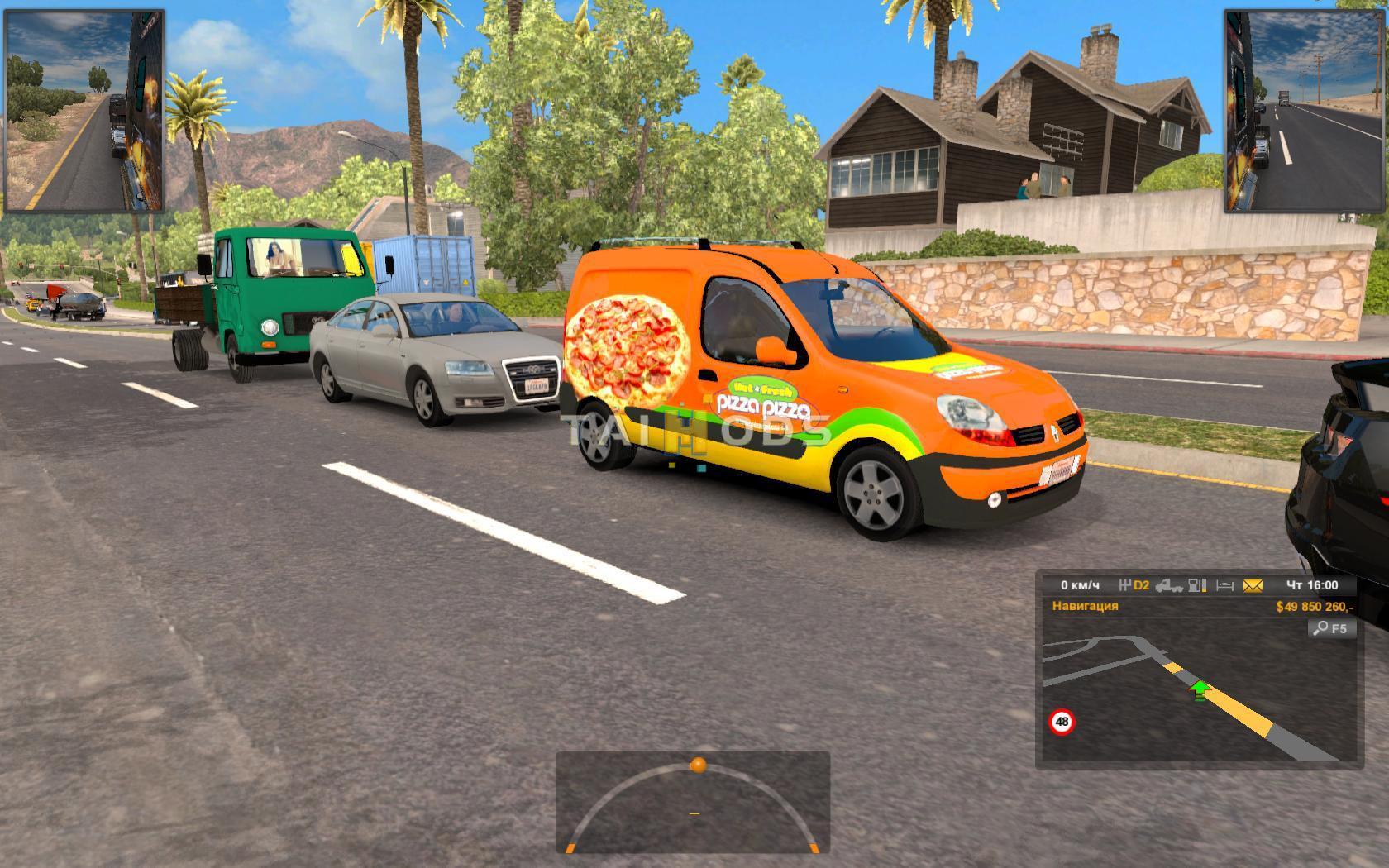 ETS2 - Fiat Ducato and Renault Kangoo in Traffic Mod V1.0 (1.35.X)