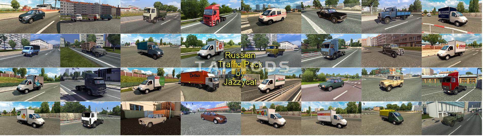 ETS2 - Russian Traffic Pack V2.8 (1.36.x)
