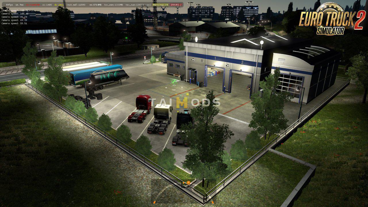 ETS2 - New Prefabs - Service Stations 2 (1.35.X)