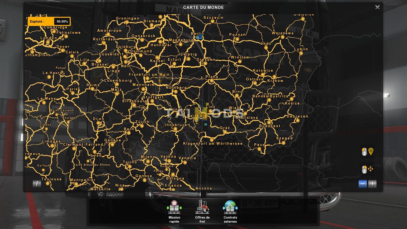 ETS2 - Save Game for Version (No DLC) Support Multiplayer (1.35.x)