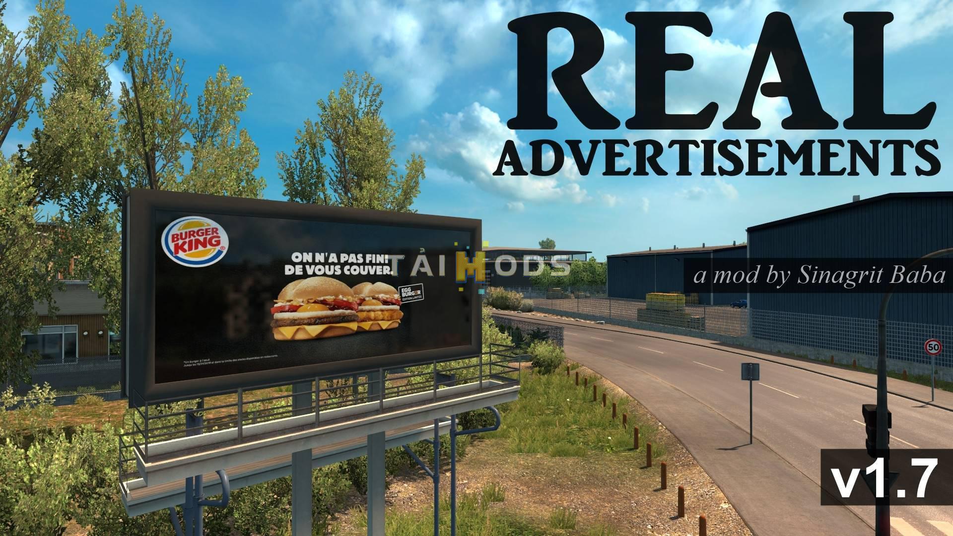 ETS2 - Real Advertisements V1.7 (1.35.X)