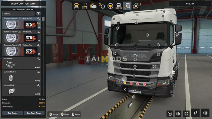 MOD ETS2 – Phụ Tùng ETS2 – Boreman Round LED Light Pack V1.0 (1.56.x)