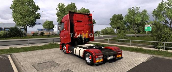 MOD ETS2 – Phụ Tùng ETS2 - Low Deck Chassis Addon for SCS Renault Range T & T EVO V1.8 (1.54.x)
