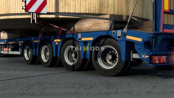 MOD ETS2 – Phụ Tùng ETS2 - Abasstreppas Lowbed Trailer Wheel for Job-Market Trailer V1.53 (1.53.x)