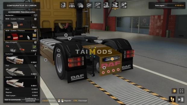 MOD ETS2 – Phụ Tùng ETS2 - Rear Bumper Daf xf 105 Chs 4x2 (1.49.x)