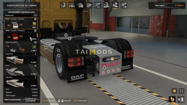 MOD ETS2 – Phụ Tùng ETS2 - Rear Bumper Daf xf 105 Chs 4x2 (1.49.x)