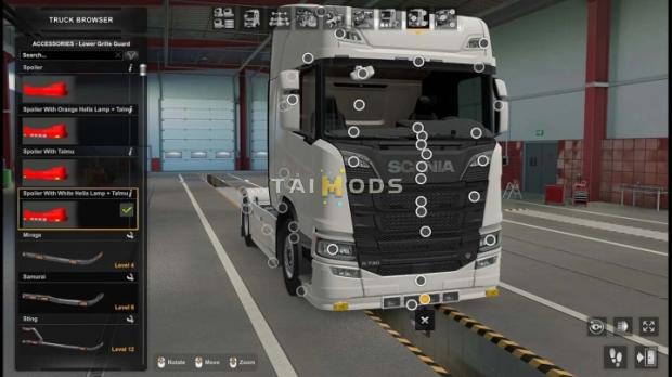 MOD ETS2 – Phụ Tùng ETS2 - Painted Bumperspoiler For Scania Next Gen S/R V1.0 (1.49.x)