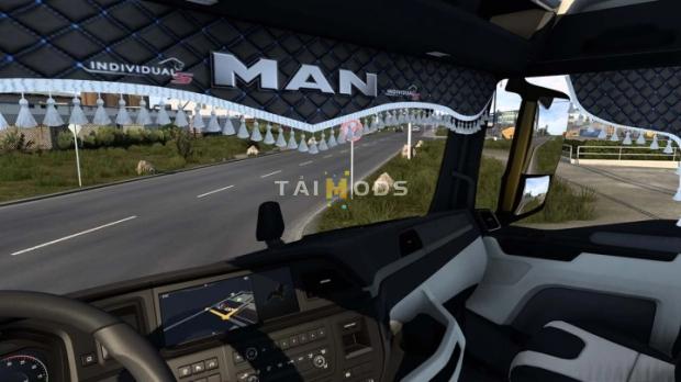 MOD ETS2 – Phụ Tùng ETS2 - Animated Curtains Man TGX 2020 (1.49.x)