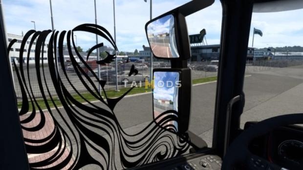 ETS2 - Scania S & R Girl Sticker (1.48.x)