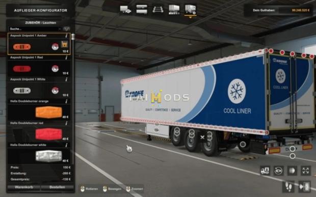 MOD ETS2 – Phụ Tùng ETS2 - Krone Coolliner Little Sidemarker Slots V1.0 (1.47.x)