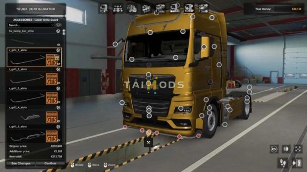 MOD ETS2 – Phụ Tùng ETS2 - Man TGX 2020 Tuning Mod Slots V1.0 (1.47.x)