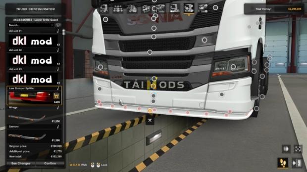 ETS2 - Scania PGRS Bumper Splitter V1.1 (1.46.x)