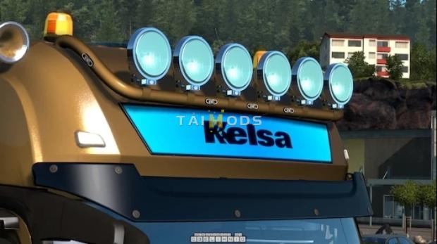 ETS2 - Kelsa Light Bars for MB Actros MP3 & MP4 v1.3 (1.45.x)