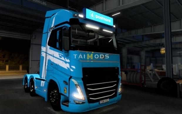 MOD ETS2 – Phụ Tùng ETS2 - Big Lightbox Volvo FH5 2020 Postnord V1.0 (1.43.x)
