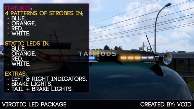 MOD ETS2 – Phụ Tùng ETS2 - Virotic Led Package (1.43.x)