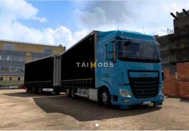 ETS2 - Tandem Krone Addon for DAF XF Euro 6 V1.2 (1.43.x)
