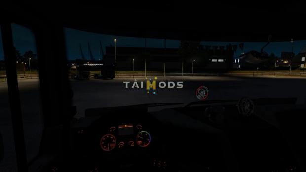 MOD ETS2 – Phụ Tùng ETS2 - Interior Light & Emblems V8.4 (1.43.x)