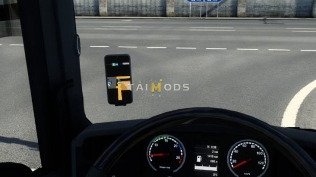 MOD ETS2 – Phụ Tùng ETS2 - Phone Navigator for Scania RJL (1.43.x)