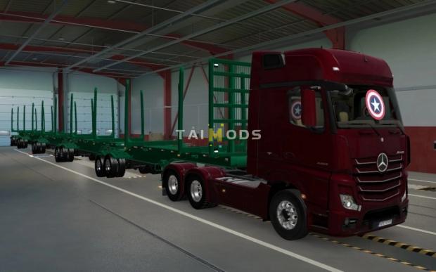 ETS2 - Sticker Glass Capitao America (1.43.x)