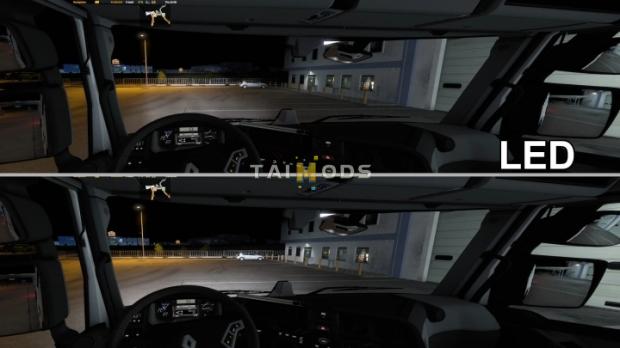 MOD ETS2 – Phụ Tùng ETS2 - Headlight Options Led+Xenon (1.42.x)