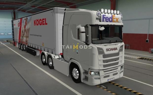 MOD ETS2 – Phụ Tùng ETS2 - Big Lightbox Scania R And S 2016 Fedex (1.43.x)