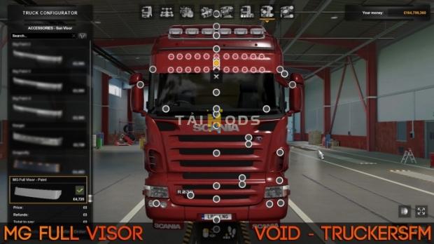 MOD ETS2 – Phụ Tùng ETS2 - MG Full Visor V1.0 (1.42.x)