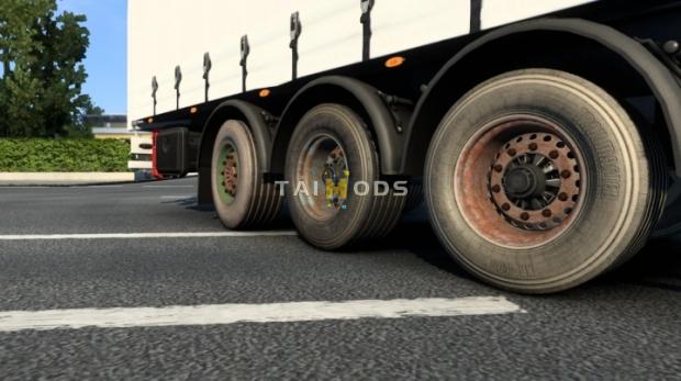 MOD ETS2 – Phụ Tùng ETS2 - Dirt Tires and Rims Pack V1.02 (1.42.x)