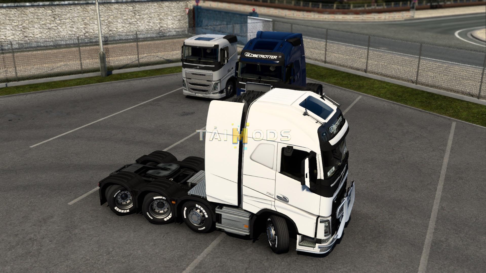 MOD ETS2 – Phụ Tùng ETS2 - Volvo Trucks All Steerable Axle (1.42.x)