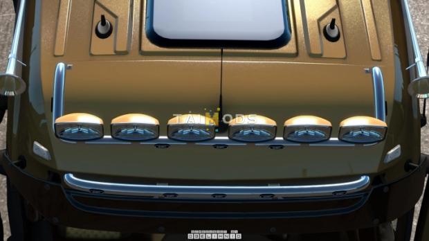 MOD ETS2 – Phụ Tùng ETS2 - Kelsa Lightbars for Mercedes-Benz Actros MP3 & MP4 (1.42.x)