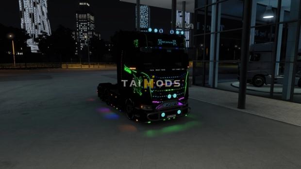 ETS2 - Scania LightPack and More Lights Addon (1.42.x)