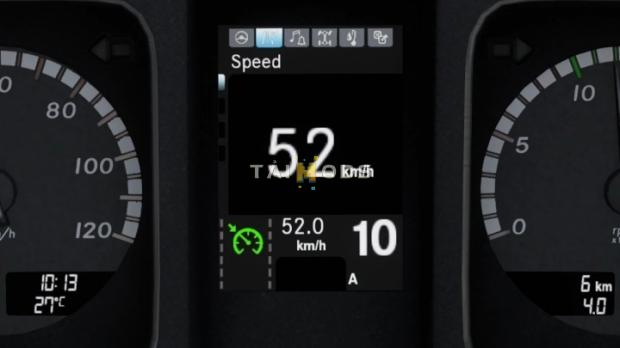MOD ETS2 – Phụ Tùng ETS2 - Mercedes-Benz New Actros Realistic Dashboard Computer (1.42.x)