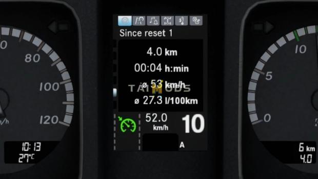 ETS2 - Mercedes-Benz New Actros Realistic Dashboard Computer (1.42.x)