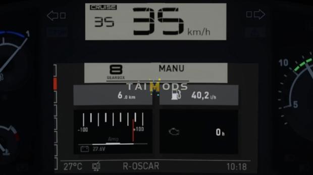 ETS2 - Renault T (+Evolution) Realistic Dashboard Computer (1.42.x)