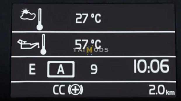 ETS2 - Volvo FH16 2009 Realistic Dashboard Computer (1.42.x)