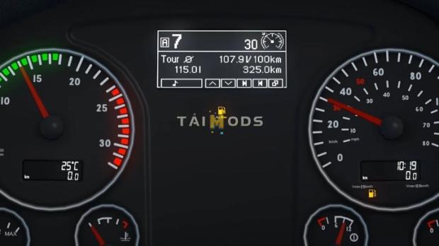 ETS2 - MAN TGX Euro 6 Realistic Dashboard Computer (1.42.x)