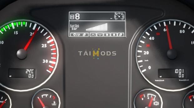 MOD ETS2 – Phụ Tùng ETS2 - MAN TGX Euro 6 Realistic Dashboard Computer (1.42.x)