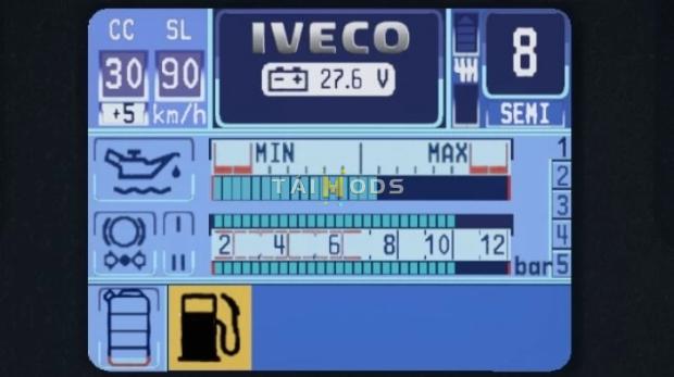 ETS2 - Iveco Stralis Hi-Way Realistic Dashboard Computer (1.42.x)