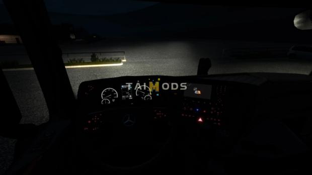 MOD ETS2 – Phụ Tùng ETS2 - Mercedes-Benz New Actros Corrected Gauges (1.42.x)