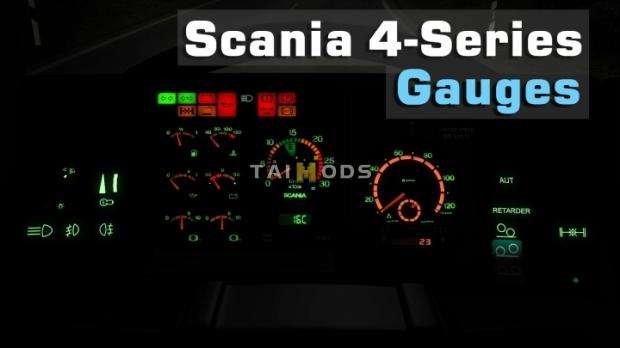 ETS2 - Scania 4-Series Gauges V2.0 (1.42.x)