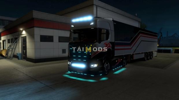 MOD ETS2 – Phụ Tùng ETS2 - Alexd Flare And 10.000 K Lights for All Trucks V1.16 (1.42.x)