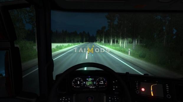 MOD ETS2 – Phụ Tùng ETS2 - 5500 K Lights for All Trucks V1.5 (1.42.x)