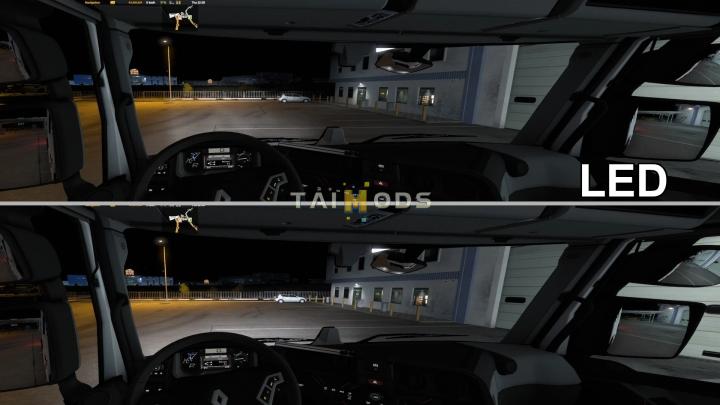 MOD ETS2 – Phụ Tùng ETS2 - Headlight Options for New Light System (1.41.x)